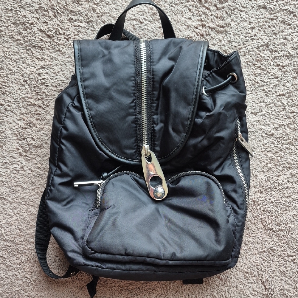 Zara Black Backpack Modern Minimalist Design